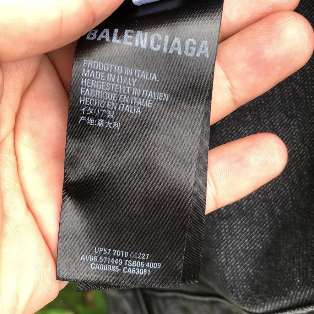 Balenciaga spray print logo denim jacket - Picture 8 of 12
